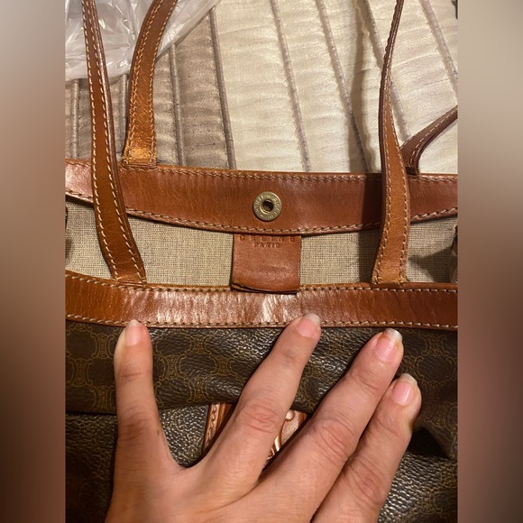 Celine - VINTAGE - GUC - Macadam Brown Patterned Tote - Picture 15 of 16